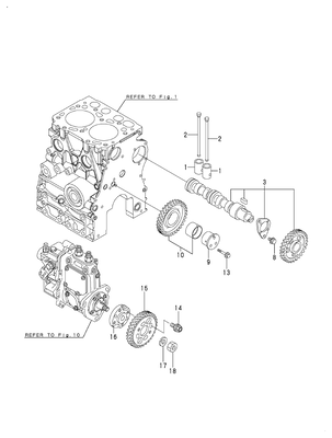 CAMSHAFT & DRIVING GEAR (2TNV70-ASA)