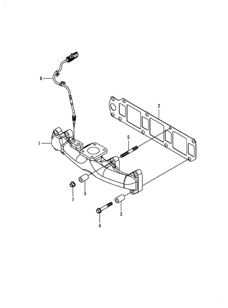 EXHAUST MANIFOLD (4TN107FHT-6SMU1)