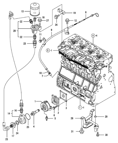 LUB.OIL SYSTEM (4TNV106TXTBL)