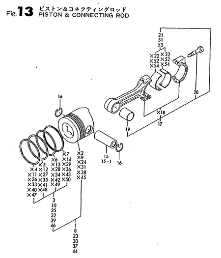 PISTON & CONNECTING ROD (TF90-LI)