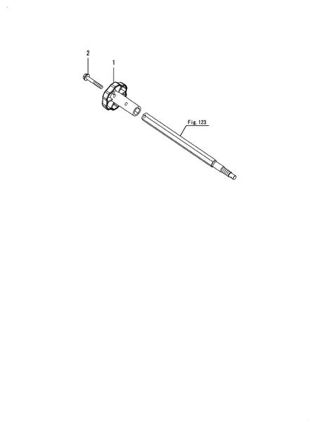 KNOB(STOP VALVE) (YM347A-BR)