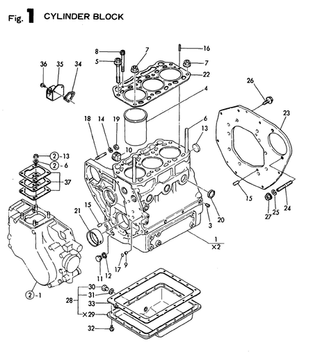 CYLINDER BLOCK (3T72HA-A)