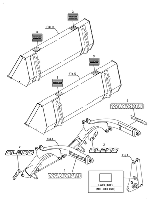 LABEL (CL200(YANMAR))
