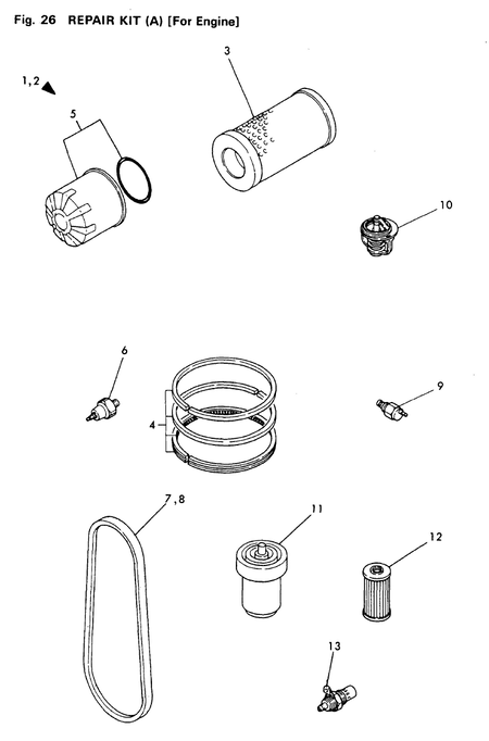 REPAIR KIT(A)(FOR ENGINE) (3T75HA)