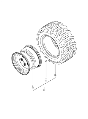 FRONT TIRE R4 (SC2450(YANMAR))