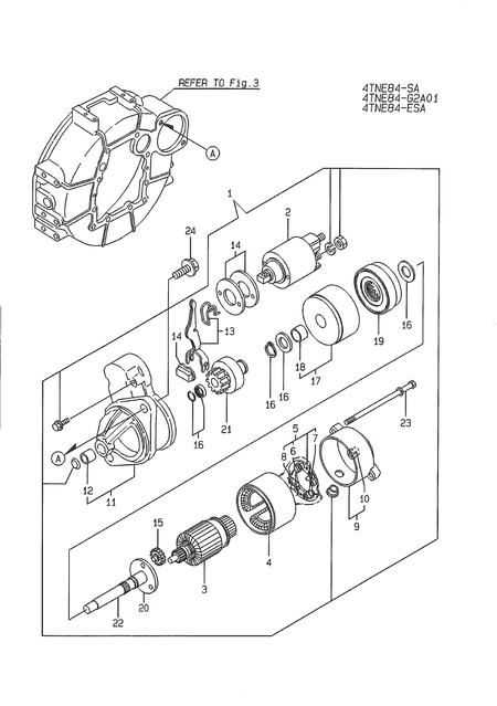 STARTING MOTOR (4TNE84-EG1A)
