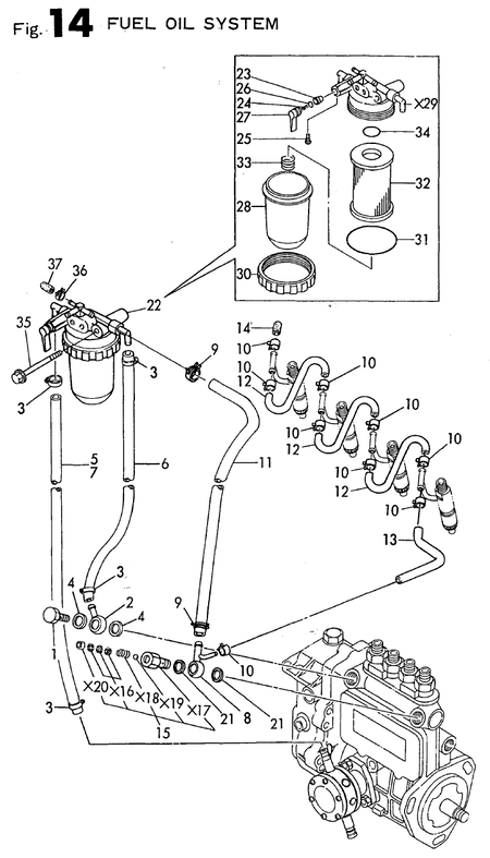 FUEL OIL SYSTEM (4TN82TE-MD)