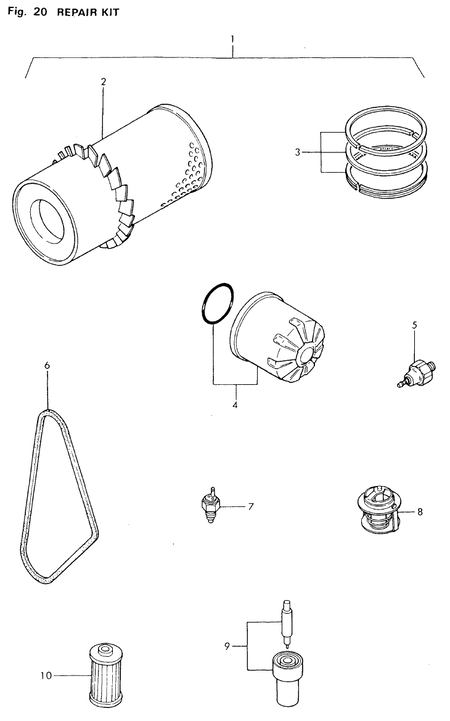 REPAIR KIT (2T75U-NP) REPAIR KIT (2T75U-NP)