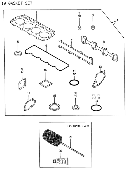 GASKET SET (4TNE94-WI) GASKET SET (4TNE94-WI)