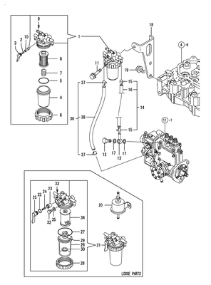 FUEL PIPING (3TNV70-GGE)
