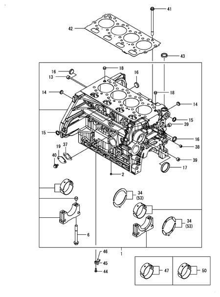 CYLINDER BLOCK (4TN107FHT-2WYB)