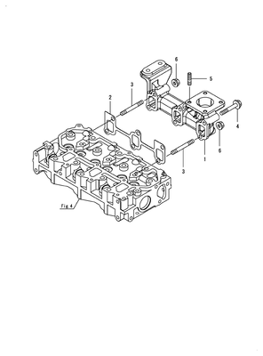 EXHAUST MANIFOLD (3TNV80F-NXDYA) EXHAUST MANIFOLD (3TNV80F-NXDYA)