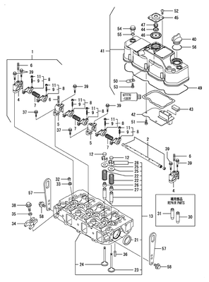 CYLINDER HEAD & BONNET (3TNV84T-BKSA) CYLINDER HEAD & BONNET (3TNV84T-BKSA)