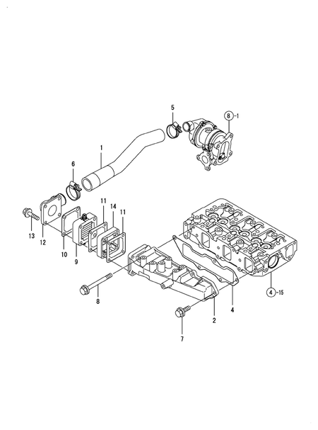 SUCTION MANIFOLD (3TNV84T-GKL)