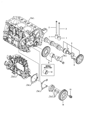 CAMSHAFT & DRIVING GEAR (3TNM72-CUKS)