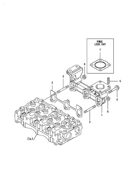 EXHAUST MANIFOLD (3TNM74F-SAAY)