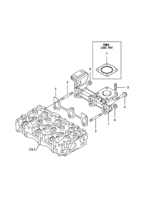 EXHAUST MANIFOLD (3TNM74F-SAAY) EXHAUST MANIFOLD (3TNM74F-SAAY)