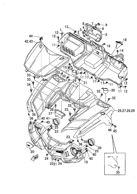 FRONT FENDER (YU700G(2019US))