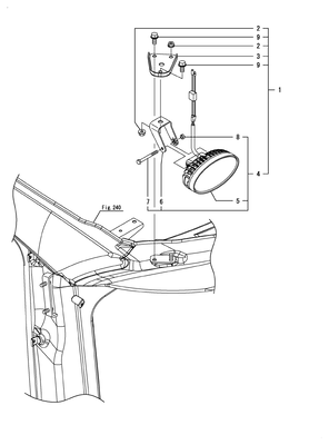 WORK LAMP(LED)(CABIN) (YT359Y)