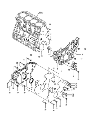 GEAR HOUSING (4TNV98C-XNRA) GEAR HOUSING (4TNV98C-XNRA)