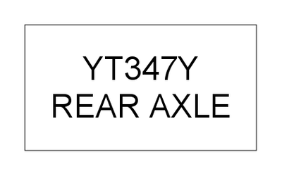 REAR AXLE (YT347Y)