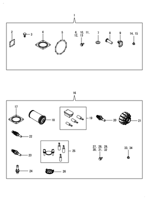 GASKET SET 2 (4TN107FTT-1SYA2) GASKET SET 2 (4TN107FTT-1SYA2)
