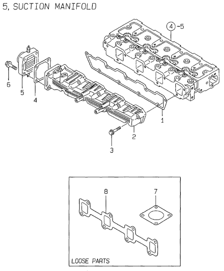 SUCTION MANIFOLD (4TNE98-KM)