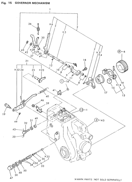GOVERNOR MECHANISM (2T75U-NP) GOVERNOR MECHANISM (2T75U-NP)