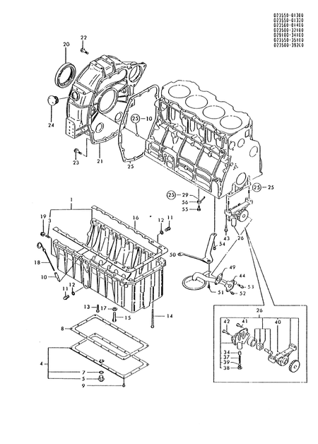 OIL SUMP & LUB. OIL SYSTEM (4TN100TL-NC)