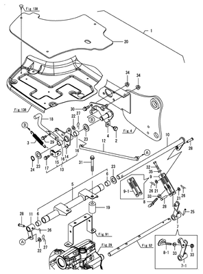 LINK(DIFF LOCK PEDAL) (SA424)
