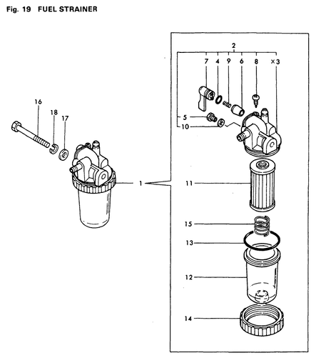 FUEL STRAINER (3T75HA)