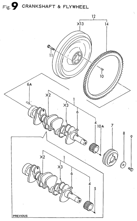 CRANKSHAFT & FLYWHEEL (4TN82E-AS) CRANKSHAFT & FLYWHEEL (4TN82E-AS)