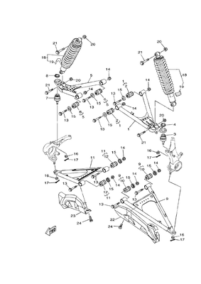 FRONT SUSPENSION & WHEEL (YU700G(2018US)) FRONT SUSPENSION & WHEEL (YU700G(2018US))
