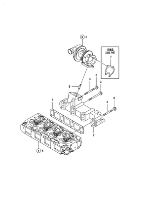 EXHAUST MANIFOLD (4TNV106T-GGE)