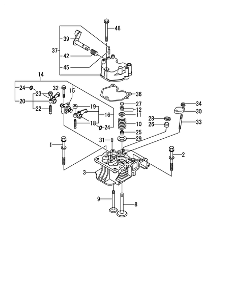 CYLINDER HEAD & BONNET (L70V6-PYYI)