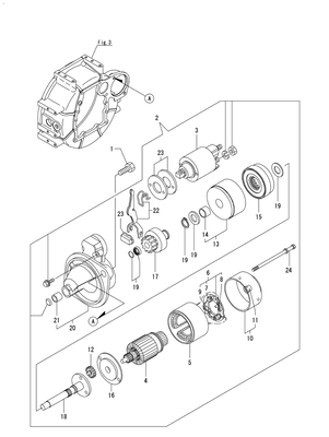 STARTING MOTOR (3TNV82A-BDSA) STARTING MOTOR (3TNV82A-BDSA)