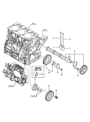 CAMSHAFT & DRIVING GEAR (3TNV80F-NCUK)
