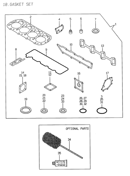 GASKET SET (4TNE106-GE)