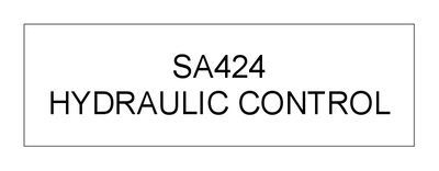 HYDRAULIC CONTROL (SA424)