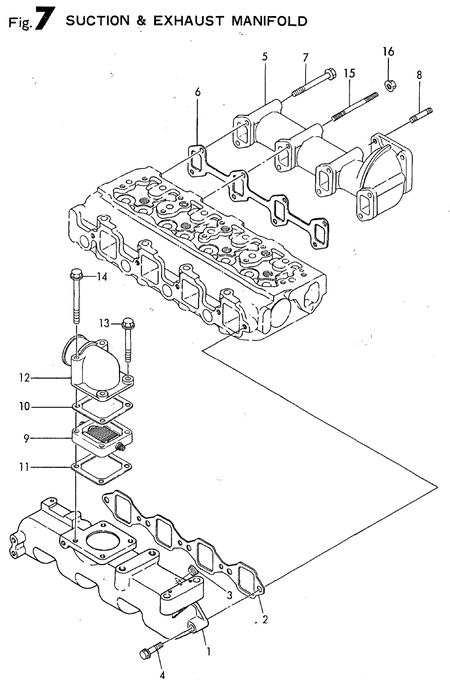 SUCTION & EXHAUST MANIFOLD (4TN82E-AS) SUCTION & EXHAUST MANIFOLD (4TN82E-AS)