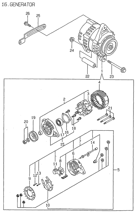 GENERATOR (4TNE88-MS)