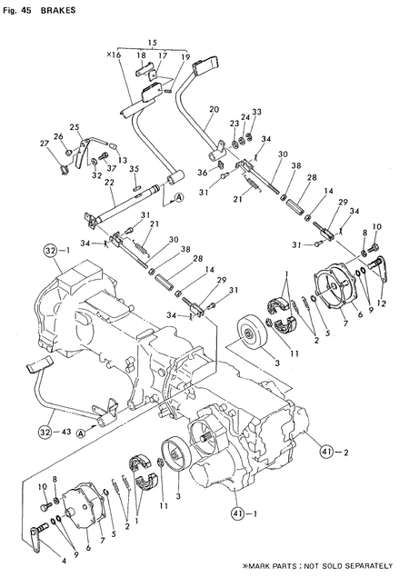 BRAKES (FOR U.S.A.) (YM180D)