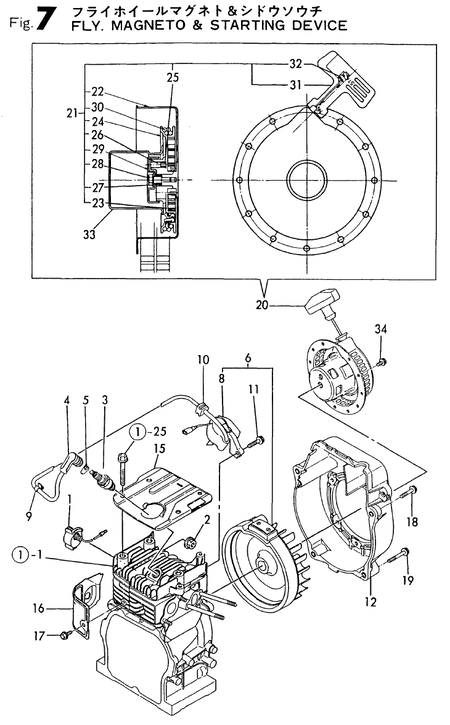 MAGNETO & STARTING DEVICE (GE70-DPD)