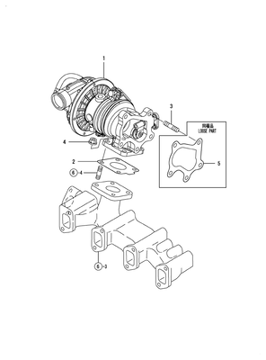 TURBINE (4TNV84T-ZDSAD) TURBINE (4TNV84T-ZDSAD)
