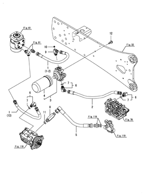 HYDRAULIC HOSE(CABIN) (YT359Y)