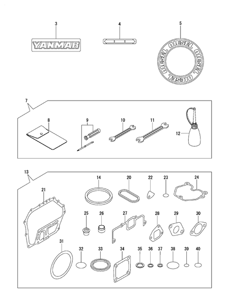 TOOL,LABEL&GASKETSET (L100N6-PEYT) TOOL,LABEL&GASKETSET (L100N6-PEYT)