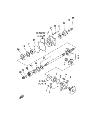 MIDDLE DRIVE GEAR (YU700G(2018US)) MIDDLE DRIVE GEAR (YU700G(2018US))