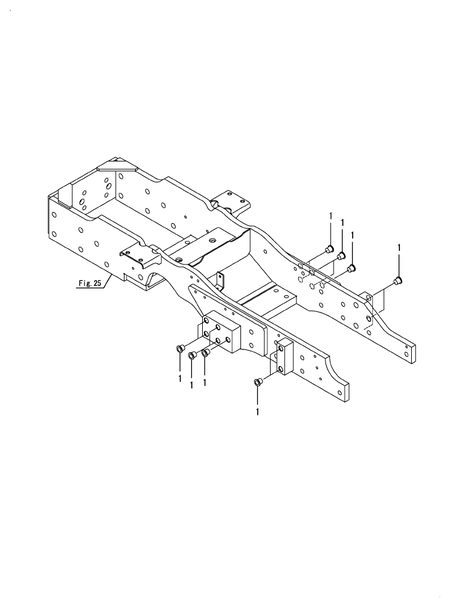 CAP(FRONT AXLE BRACKET) (YM357A)
