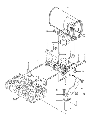 EXHAUST MANIFOLD & SILENCER (3TNM74F-NCUK)