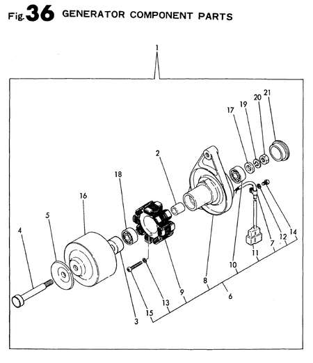 GENERATOR COMPONENT PARTS (3T72HA-A)